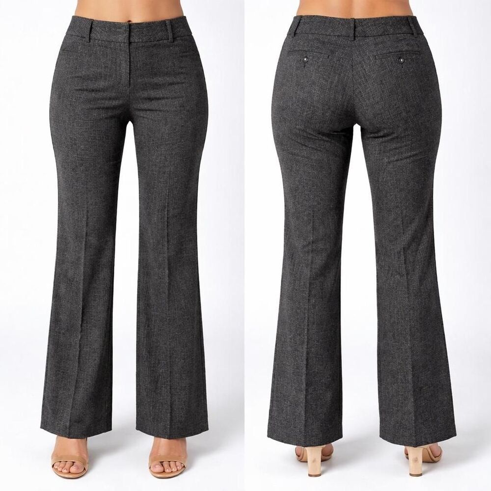 IZ Byer Juniors Dress Pants Size 5 Gray Office Siren Stretch Flare Trouser Y2K